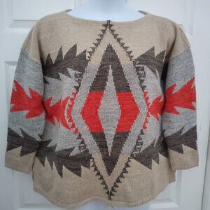 Lauren Ralph Lauren Aztec Southwestern Sweater 1X